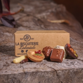  box of 125 gr of chocolates - La Biscuiterie Lolmede