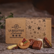 Box of 375 gr of chocolates - Les ballotins de chocolat - La Biscuiterie Lolmede