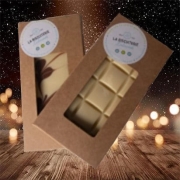 CHOCOLAT BLANC MARBRE LAIT  CARAMEL - Les tablettes de chocolat blanc (poids net : 110gr) - La Biscuiterie Lolmede
