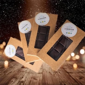 Dark Chocoalte Slab from Cameroun - La Biscuiterie Lolmede