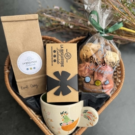 PANIER CŒUR FÊTE DES MÈRES - La Biscuiterie Lolmede